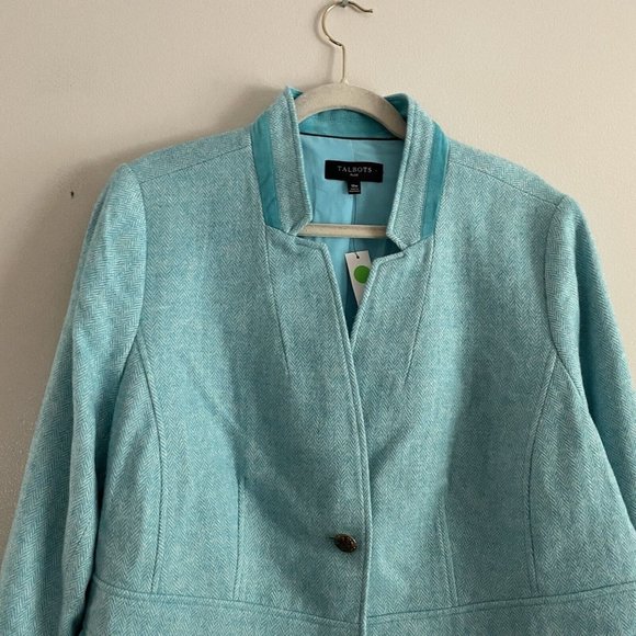 Talbots Aqua Blue Blazer - Picture 5 of 11